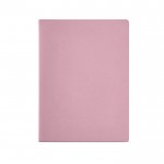 Caderno de cartão reciclado com lombada cosida A4 folhas linhas cor cor-de-rosa