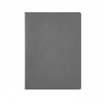 Caderno de cartão reciclado com lombada cosida A4 folhas linhas cor cinzento