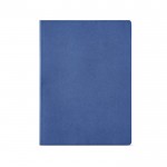 Caderno de cartão reciclado com lombada cosida A4 folhas linhas cor azul real