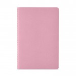 Caderno com capa de cartão reciclado A5 folhas linhas cor cor-de-rosa