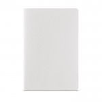 Caderno com capa de cartão reciclado A5 folhas linhas cor branco