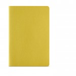 Caderno com capa de cartão reciclado A5 folhas linhas cor amarelo-escuro