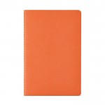 Caderno com capa de cartão reciclado A5 folhas linhas cor cor-de-laranja