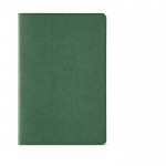 Caderno com capa de cartão reciclado A5 folhas linhas cor verde-escuro