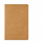 Caderno com capa de cartão reciclado A5 folhas linhas cor natural
