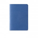 Caderno com capa de cartão reciclado A6 folhas linhas cor azul real