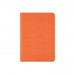 Caderno com capa de cartão reciclado A6 folhas linhas cor cor-de-laranja