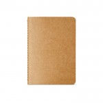 Caderno com capa de cartão reciclado A6 folhas linhas cor natural