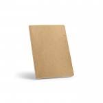 Caderno com capa mole feito parcialmente de casca de coco A5 cor castanho-claro
