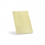 Caderno com capa mole feita em parte de casca de milho A5 cor amarelo