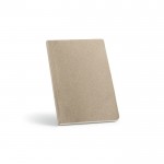 Caderno ecológico com capa de linho e capa mole A5 cor cinzento-claro