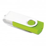 USB giratório com clip verde