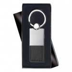 Porta-chaves de merchandising corporativo cor preto quarta vista