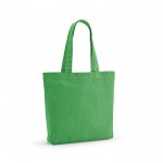 Saco de compras de algodão e poliéster reciclado 220 g/m2 cor verde-claro