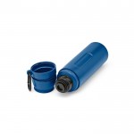 Termo de aço inoxidável reciclado com copo na tampa 750ml cor azul-marinho