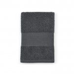 Toalha para banho 50x100cm em algodão reciclado 370 g/m2 cor cinzento-escuro