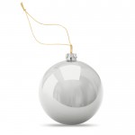 Bola de Natal brilhante com placa para impressão a cor Ø6cm cor prateado segunda vista