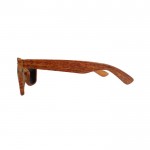 Óculos de sol de plástico com efeito madeira cor castanho terceira vista