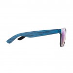 Óculos de sol imitação de madeira cor azul segunda vista