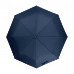 Guarda-chuva, pongee rPET, abertura e fecho automático Ø 95 cor azul-marinho primeira vista