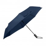 Guarda-chuva, pongee rPET, abertura e fecho automático Ø 95 cor azul-marinho vista detalhe