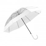 Guarda-chuva transparente com detalhes em cor cor branco