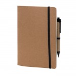 Caderno com capa e caneta de cartão cor preto
