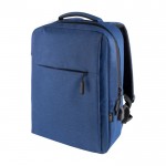 Mochila para portáteis e cinta para maletas cor azul primeira vista