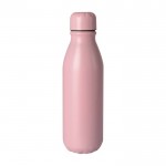 Garrafa alumínio reciclado colorido, tampa a condizer 550 ml cor cor-de-rosa primeira vista