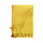 Toalha com felpa de algodão e poliéster em cores vivas 320 g/m2 cor amarelo segunda vista