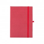 Cadernos de capa dura fabricados com diferentes materiais orgânicos A5 cor vermelho primeira vista