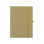 Cadernos de capa dura fabricados com diferentes materiais orgânicos A5 cor verde primeira vista