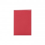 Bloco de notas fabricados com diferentes materiais orgânicos cor vermelho primeira vista