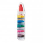 Caixa de lápis de cera de cores para oferecer cor transparente terceira vista