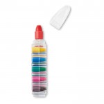 Caixa de lápis de cera de cores para oferecer cor transparente quarta vista