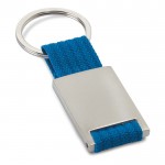 Porta-chaves com serigrafia de cores cor azul