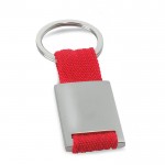 Porta-chaves com serigrafia de cores cor vermelho