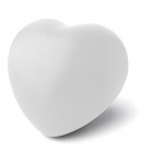 Bola anti-stress em forma de coração cor branco