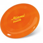 Frisbee personalizado com o teu logotipo cor cor-de-laranja impresso
