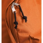 Mochila personalizada com bolso exterior cor cor-de-laranja segunda vista