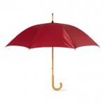 Guarda-chuva personalizado 23'' com cabo de madeira cor bordeaux