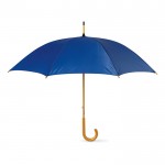 Guarda-chuva personalizado 23'' com cabo de madeira cor azul quarta vista