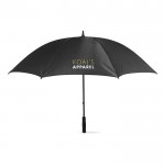Guarda-chuva publicitário para empresas 30'' cor preto quarta vista com logotipo