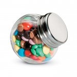 Chocolates em frasco de vidro com tampa personalizável cor multicolor segunda vista