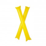 Bastões infláveis personalizados com logotipo cor amarelo segunda vista
