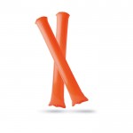 Bastões infláveis personalizados com logotipo cor cor-de-laranja