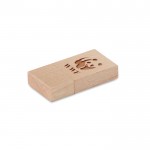 Pequena Usb personalizada de madeira  