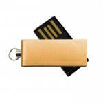 Pequena USB personalizada para porta-chaves cor champanhe