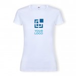 T-shirt branca em 100% algodão 140 g/m2 para mulher Fruit Of The Loom vista principal