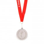Medalha metálica motivo olímpico vista principal